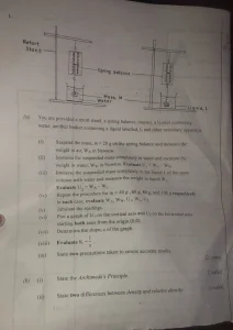 May/June 2025 WAEC Physics Practical Questions and Answers 12 Physics practical question 1