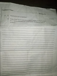 May/June 2025 WAEC Physics Practical Questions and Answers 14 Physics practical question 4 continued