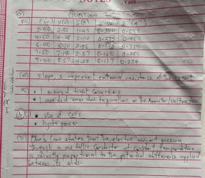May/June 2025 WAEC Physics Practical Questions and Answers 7 Physics alternative B practical answers