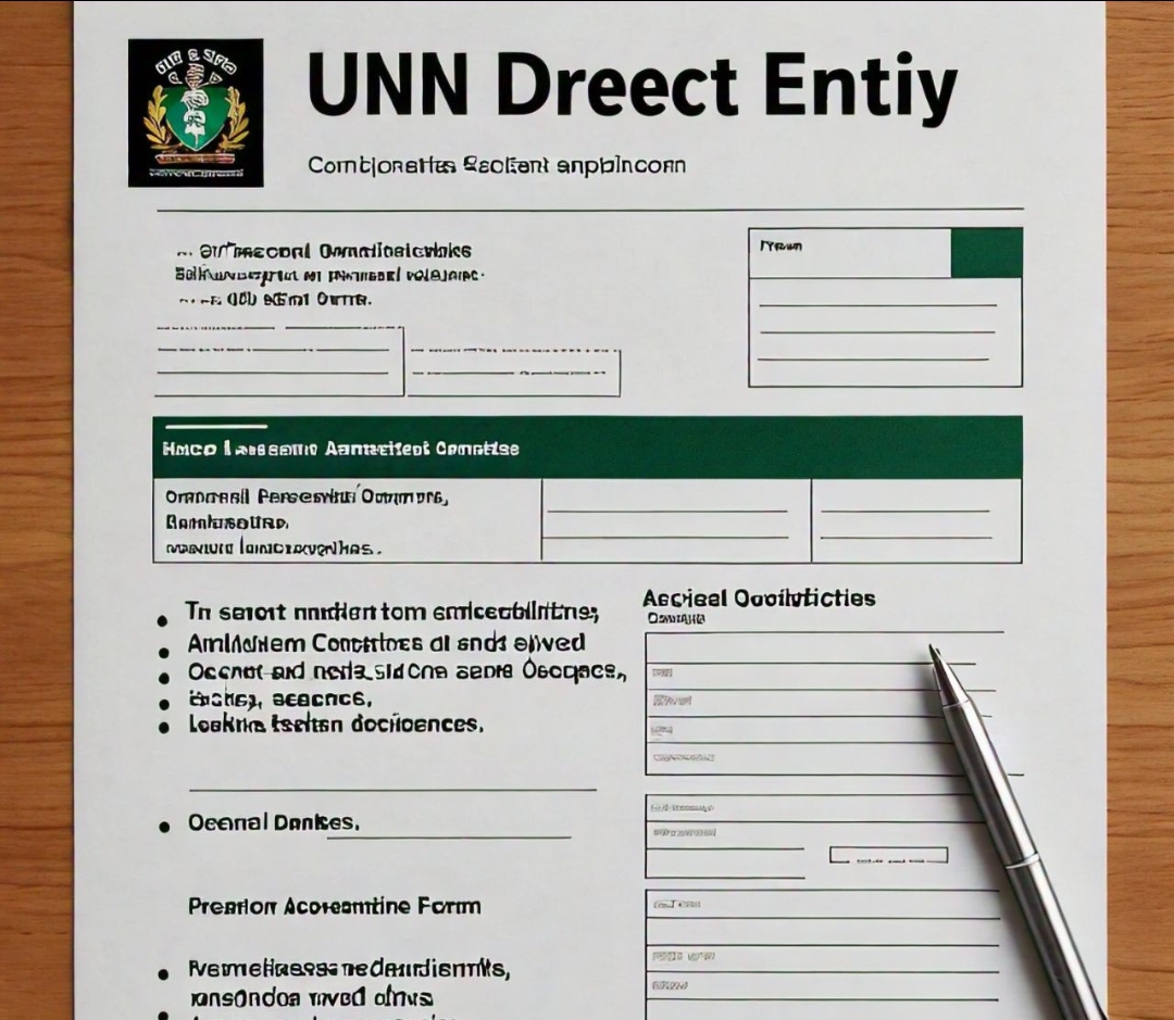 UNN Direct Entry Form 2024/2025: How to Apply