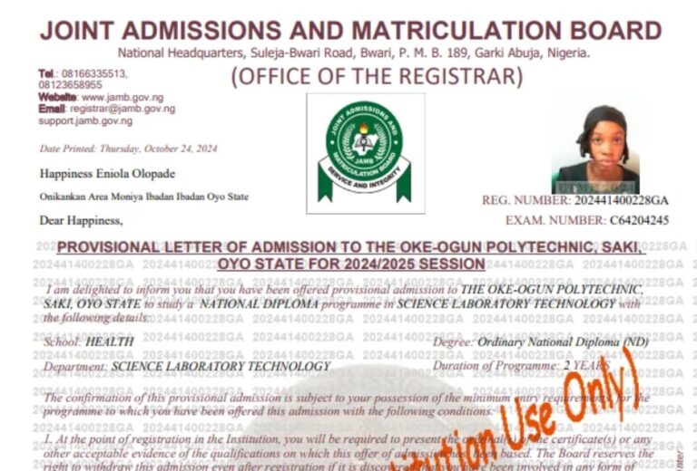 Steps To Print Jamb Admission Letter 2025 2026 Online