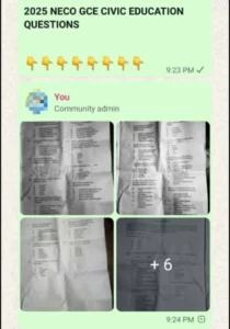 Verified NECO GCE 2025 Civic Education Answers (Obj/Essay)