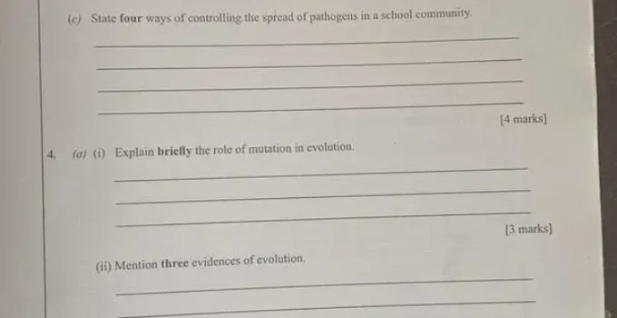 2025 WAEC GCE Biology (Obj/Essay) Exam Questions and Answers 1 Waec GCE biology questions