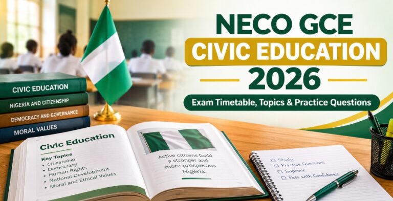 NECO GCE Civic Education 2026