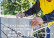 WAEC Block Laying, Brick Laying & Concrete Works Syllabus 2026/2027 | Recommended Textbooks