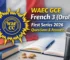 French 3 (Oral) for First Series WAEC GCE 2026