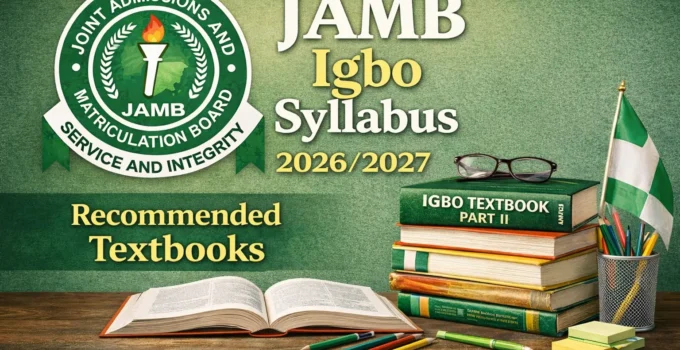 JAMB Igbo Syllabus & Textbooks (2026/2027)