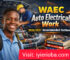 WAEC Auto Electrical Work Syllabus 2026/2027 | Recommend Textbooks