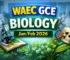WAEC 2026 GCE Biology Jan/Feb (Obj, Essay/Practical) Questions and Answers