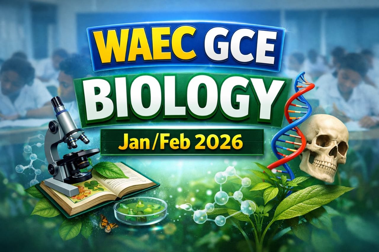 WAEC GCE Biology Jan/Feb 2026