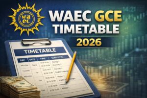 WAEC GCE TIMETABLE 2026: (1st Series) Jan/Feb PDF & Exam Important Tips