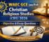 WAEC GCE Jan/Feb Christian Religious Studies (CRS) 2026: Objective & Essay Questions