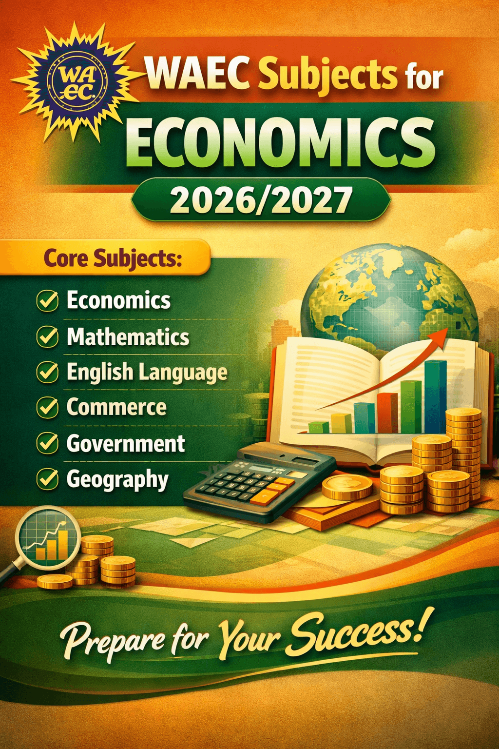 WAEC Subjects for Economics 2026