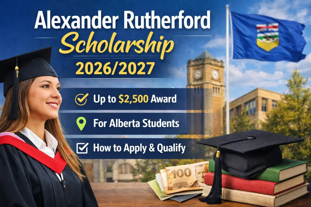 Alexander Rutherford Scholarship 2026/2027 for Alberta students