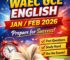 WAEC GCE Jan/Feb English Language 2026: (Essay, Objective & Test of Orals)