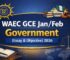 WAEC GCE Jan/Feb Literature-in-English 3 (Drama & Poetry) 2026