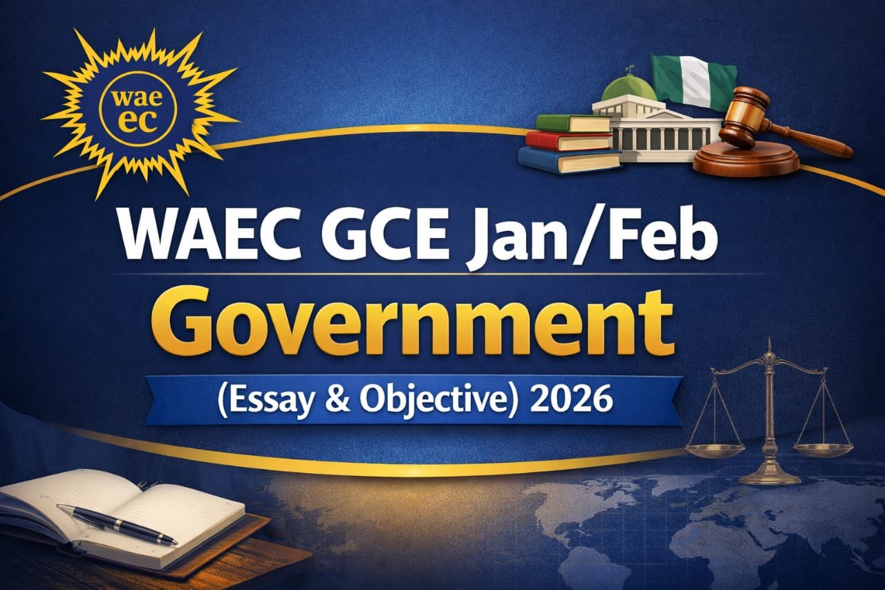 WAEC GCE First Series Lit-in-English 3 2026