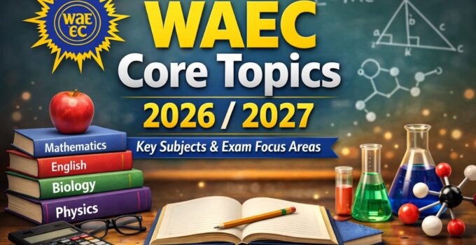 WAEC Core Topics 2026/2027
