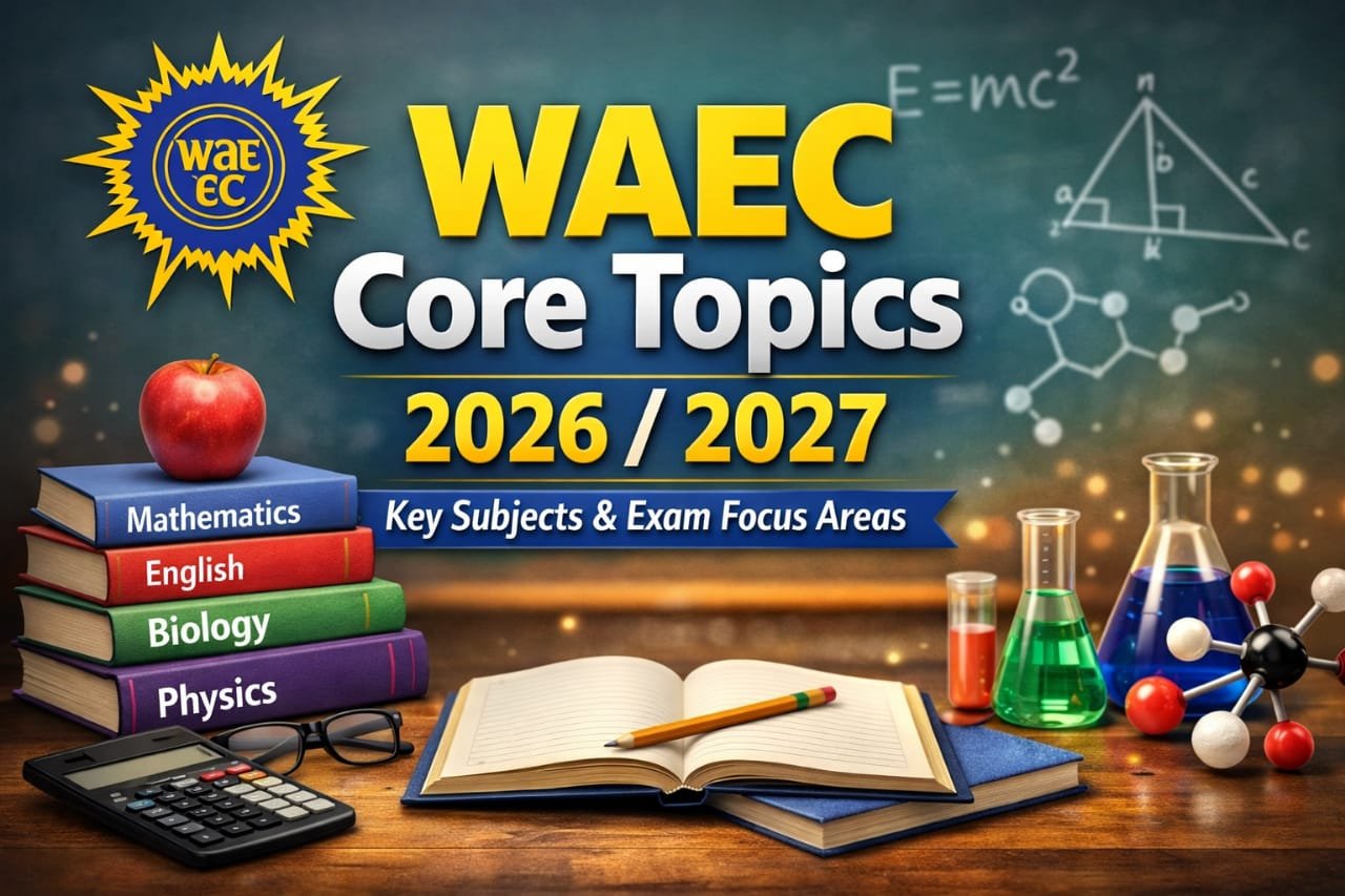 WAEC Core Topics 2026/2027